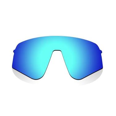 Imagem de Littlebird4 Substituição de lentes polarizadas premium de 1,5 mm para óculos de sol Oakley Sutro Lite Sweep OO9465 - Multiopções (espelhado azul gelo)