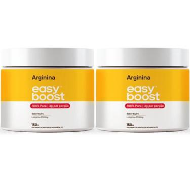 Imagem de L-arginina Easy Boost Arginina Em Pó 3000mg 300g Kit 2x
