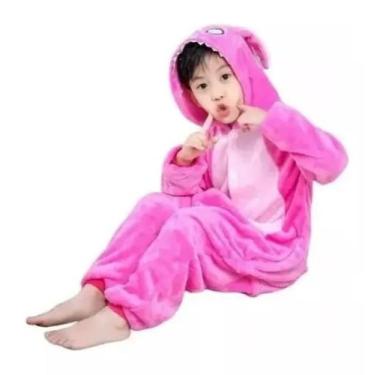 Imagem de Pijama Kigurumi Lilo Stitch Angel Infantil Macacão Filme Cosplay - Mun