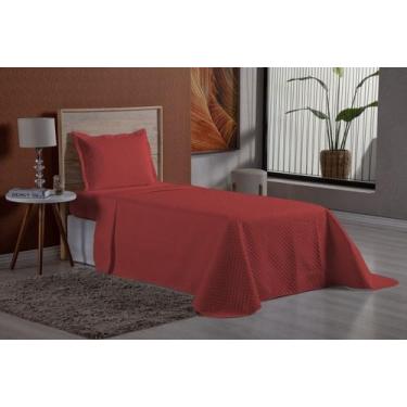 Imagem de Colcha SOLTEIRO matelase ultrassonico 170 fios - SAFIRA ENXOVAIS, Verm