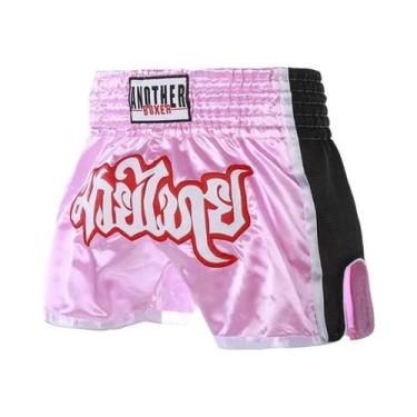 Imagem de Shorts de Muay Thai Unissex para Crianças - Bordado e Retalhos - Ideal