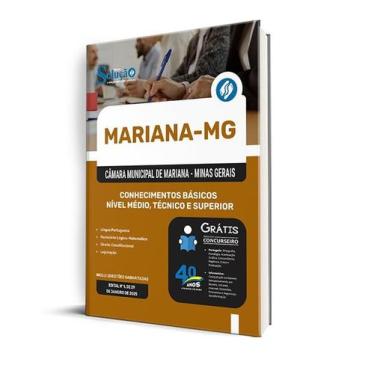 Imagem de Apostila Câmara de Mariana - MG  - Nível Médio, Técnico e Superior - C