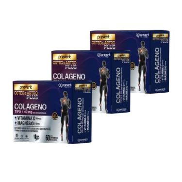 Imagem de Colageno tipo 2 + vitamina d + magnésio - prevent pharma (3 caixas)