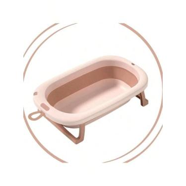 Imagem de Banheira Retrátil de Silicone Bebê Recem Nascido Compacta Fácil Armaze