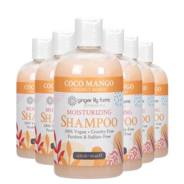 Imagem de Shampoo Hidratante Ginger Lily Farms Coco Mango 360mL x6