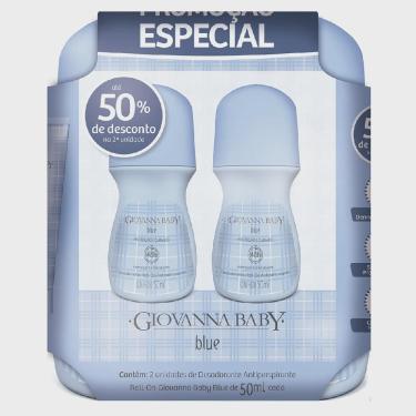Imagem de Kit desodorante giovanna baby blue roll-on 2 unidades com 50% de desconto