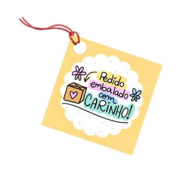 Imagem de 40 Tags Para Pacotes De Presente E Encomendas Com Furo - Nicolados, pe