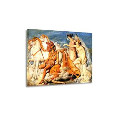 Imagem de IIngres Famous Paintings Venus, Wounded by Diomedes, Returns to Olympus Print on Canvas Painting Reproduções Neoclassicismo Arte de parede para sala de estar 70 x 88 cm emoldurada