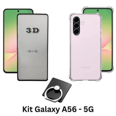 Imagem de Kit para Galaxy A56  Capa TPU + Película 3D de Vidro + Acessórios para