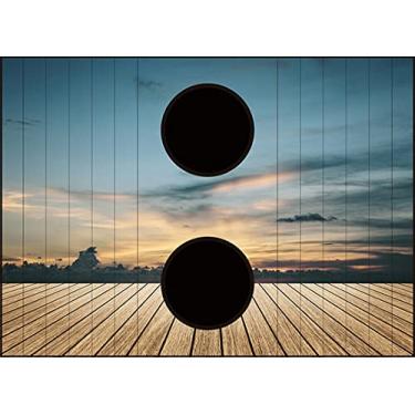 Imagem de Esteira Personalizada Madeira - EST0130 Tuddo Decor multi-colored Tamanho único