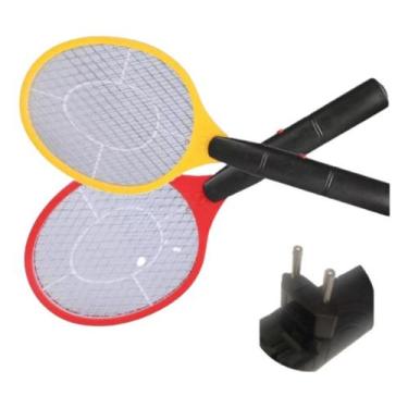 Imagem de Raquete Elétrica Mata Pernilongo Mosquito Recarregável Ide - alfashop,