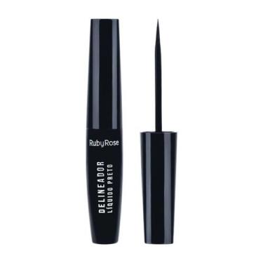 Imagem de Delineador líquido ruby rose preto hb-8406 5,8ml