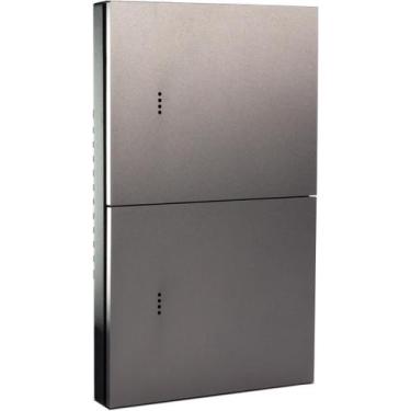 Imagem de Interruptor Inteligente 2 Teclas Física Mercúrio ZigBee Elite Metal Ci