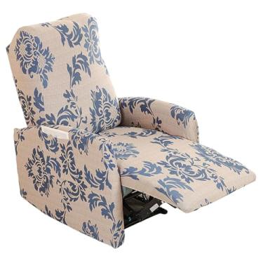 Imagem de Eco-Ancheng Capa reclinável pequena para poltronas reclináveis, capa de sofá elástica para assentos de home theater com parte inferior elástica, 1 protetor reclinável de assento com bolso para
