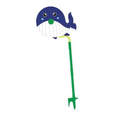 Imagem de MERIGLARE Aspersor de água de desenho animado, divertido, giratório, brinquedo para jardim ao ar livre para irrigação, Golfinho