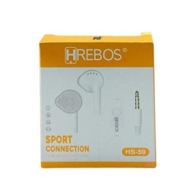 Imagem de Fone de Ouvido P2 Hrebos Com Fio Branco
