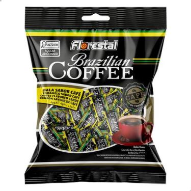 Imagem de Bala Dura de Café Brazilian Coffee Florestal Pacote 108g com 30 un Ori
