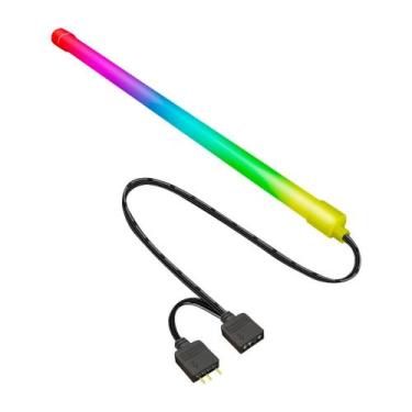 Imagem de Barra de LED Redonda 30cm Gabinete ARGB 3 Pinos 5V Coolmoon