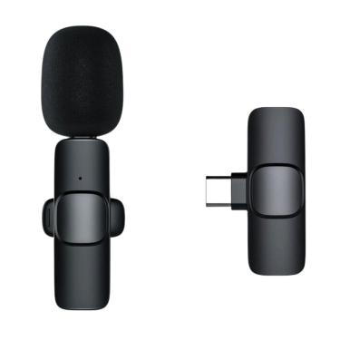 Imagem de Microfone Lapela Sem Fio Para Android Usb Tipo C Pluginplay Homologação: 34501305969