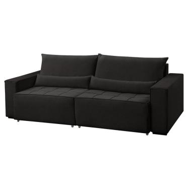 Imagem de Sofá Cama 4 Lugares Retrátil e Reclinável Master Preto