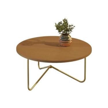 Imagem de Mesa de Centro JB 8006 Luxo Nature Pe Dourado - Moveis JB