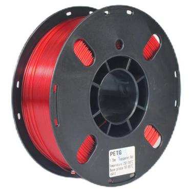 Imagem de Filamento de impressora 3D RANKI PETG 1,75 mm, bobina de 1 kg (vermelh
