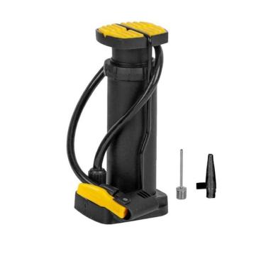 Imagem de Bomba De Ar Com Pedal 02 Bicos Para Bolas Pneus E Infláveis