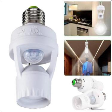 Imagem de Sensor de Presença E27 com Fotocélula para Lâmpadas LED de Alta Perfor