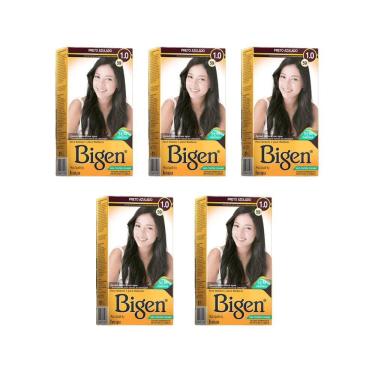 Imagem de Coloraçao Bigen 59 Preto Azulado - Kit Com 5Un