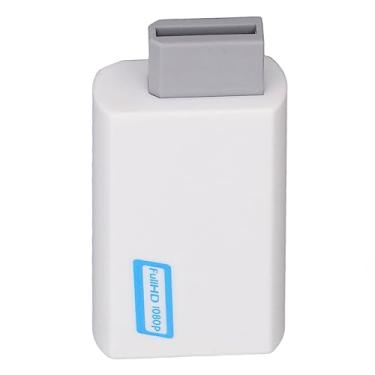 Imagem de Adaptador de interface multimídia do conversor Wii a HD para HD com porta de 3,5 mm para console Wii para HD TVs Abs Black