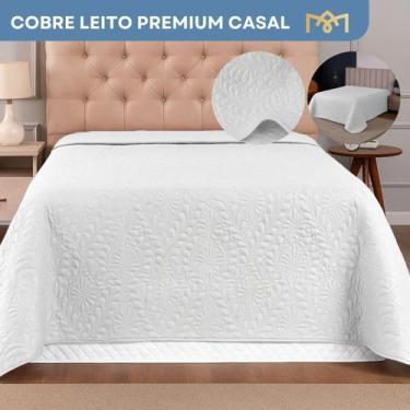 Imagem de Cobre Leito Colcha Slim Cama Casal Bordado Modelo Exclusivo Avulso Ant