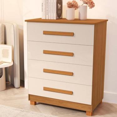 Imagem de Cômoda Gaveteiro Roupas Quarto Solteiro Casal Bebê Suíça - Anyben, Off