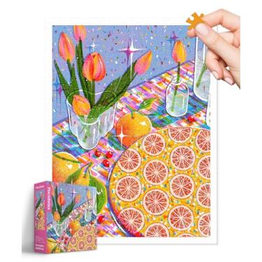 Imagem de PieceRelax Plastic Jigsaw Puzzles for Adults 1200 Pieces Fangyu Ma - Orange Meringue Pie Most Satisfying Table Games and Gifts No Puzzle Mat Required [H3393]