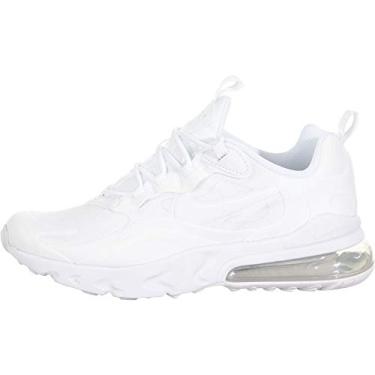 Imagem de Nike Tênis de corrida masculino, Branco Branco Mtlc Prata Branco, 5.5 Big Kid