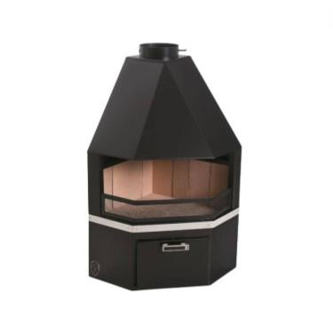 Imagem de Lareira De Canto Com Caixa De Lenha