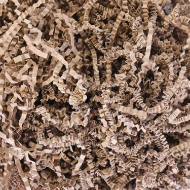 Imagem de Beistle Fragmentos de papel Kraft – Pacote com 6, enchimento de papel desfiado com corte enrugado para cestas de presente, caixas, embalagem, envio e artesanato, enchimento de cesta decorativa