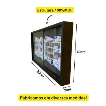 Imagem de Quadro De Avisos 80X42 Preto