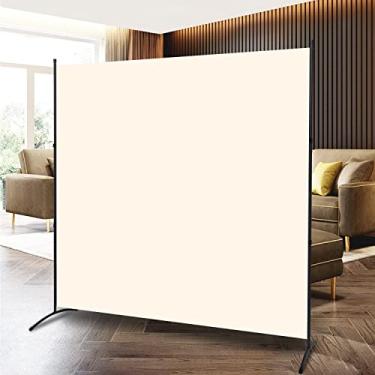 Imagem de Divisor de quarto, telas dobráveis de privacidade de 1,8 m, divisórias divisórias com design independente, divisor de parede portátil para separação de quarto, painel de tela de tecido para dormitório