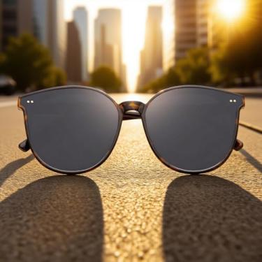 Imagem de Óculos de sol femininos polarizados, óculos de sol modernos para mulheres, dirigir, fazer compras, Carapaça de tartaruga