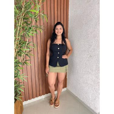 Imagem de Mini Saia Cargo Com Barra Feita Cós Passante Crisconf