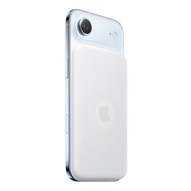 Imagem de FJIASTB Capa transparente fosca para bateria Apple iPhone Air MagSafe (Modelo: A3466), capa protetora de silicone macio para crianças, à prova de choque (semitransparente)