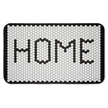 Imagem de Tapete de piso antifadiga com padrão de mosaico doméstico, acolchoado ergonômico para cozinha e tapete de pé com suporte antiderrapante, tapete confortável ecológico, design de Elizabeth Tyndall, 76