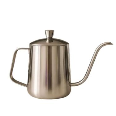 Imagem de Bule Dourado Inox Indução e Gás – Chaleira Elegante para Chá/Café, com Infusor 1L 1,5L 600ml(Inox 600 ML)