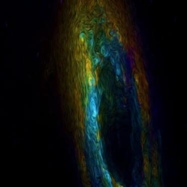 Imagem de Quadro Decorativo Estampa Abstrata Space Galáxia Universo Luxo Arte Moderna 50x50cm