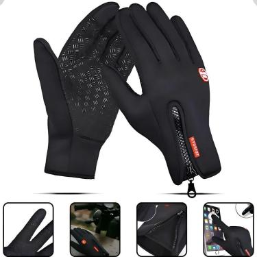 Imagem de Luva Moto Bike Térmica Touch Screen Unisex Frio Impermeável
