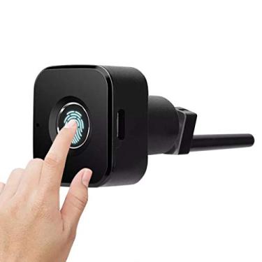 Imagem de Fechadura de segurança sem chave com impressão digital inteligente do lado direito para gaveta de armário Carregamento USB Bloqueio de impressão digital