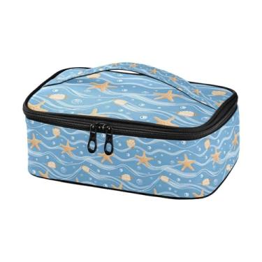 Imagem de GUIJI Lancheira com isolamento estrela-do-mar, lancheira à prova de vazamento para mulheres e homens, lancheira portátil para trabalho, piquenique, viagens