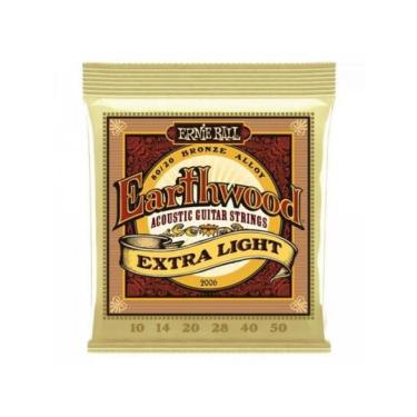 Imagem de Encordoamento Violão Aço .010 Extra Leve Ernie Ball