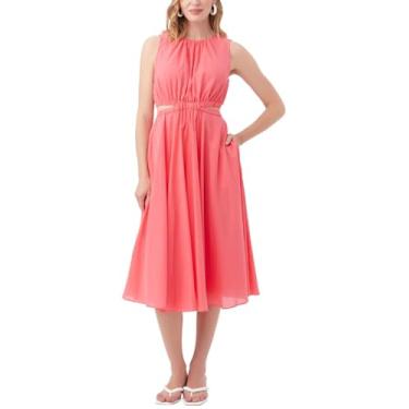 Imagem de Trina Turk Vestido midi recortado feminino, Rosa Positano, P