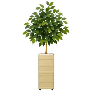 Imagem de Plantas Artificiais Com Vasos Decorativos — Itens De DecoraçãO Para Salas De Estar, Quartos E EscritóRios